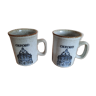 Paire de 2 mugs Oxford céramique