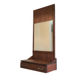 Miroir scandinave vintage teck palissandre années 1970