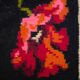 Tapis de laine roumain avec coquelicots et épis de blé, 250x160 cm