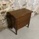 Petite commode couturière vintage en placage de chêne