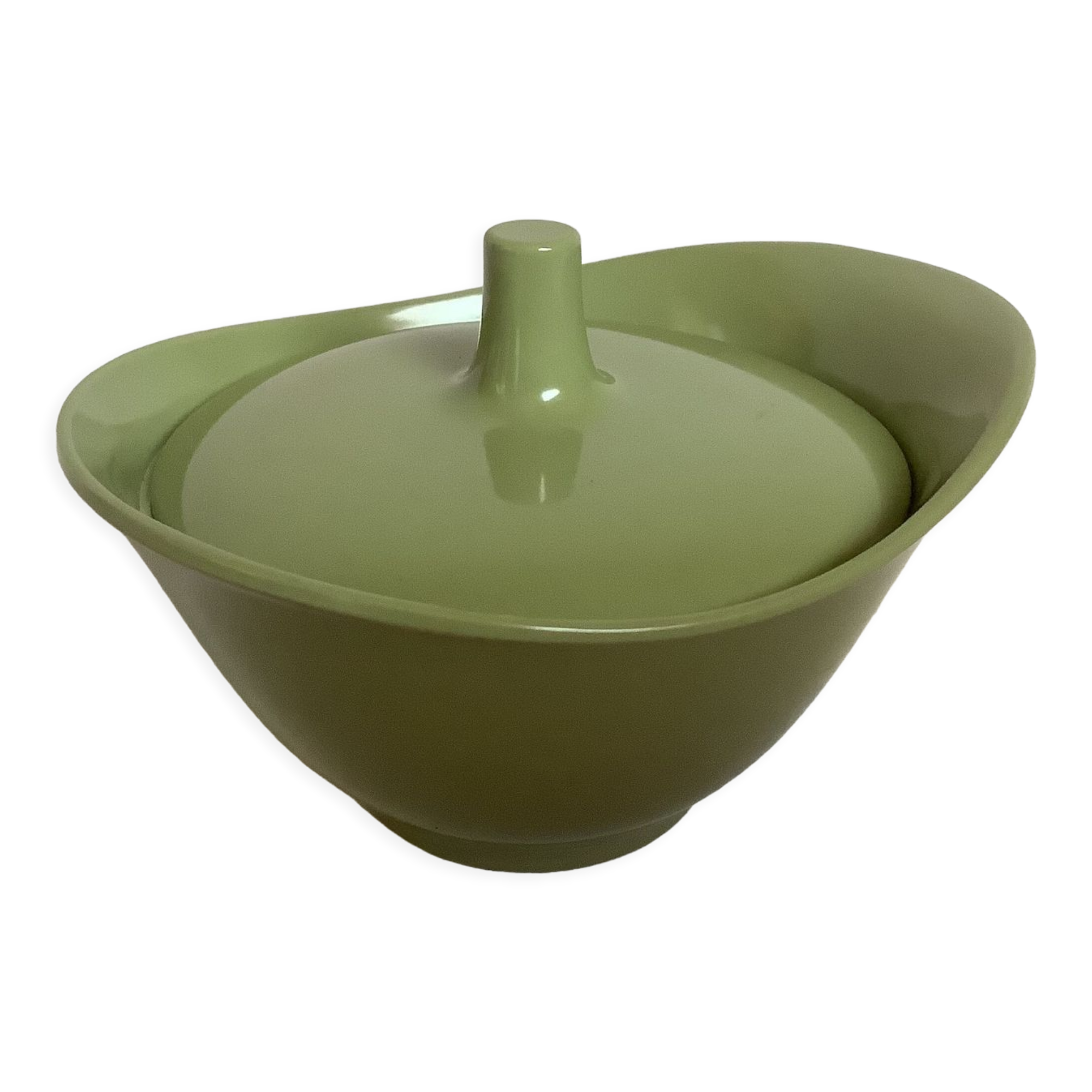 Designer khaki green sugar bowl