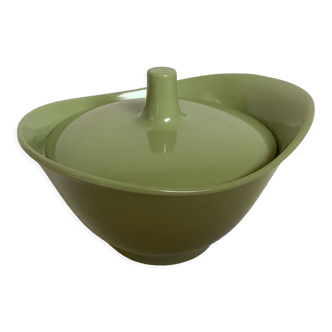 Designer khaki green sugar bowl