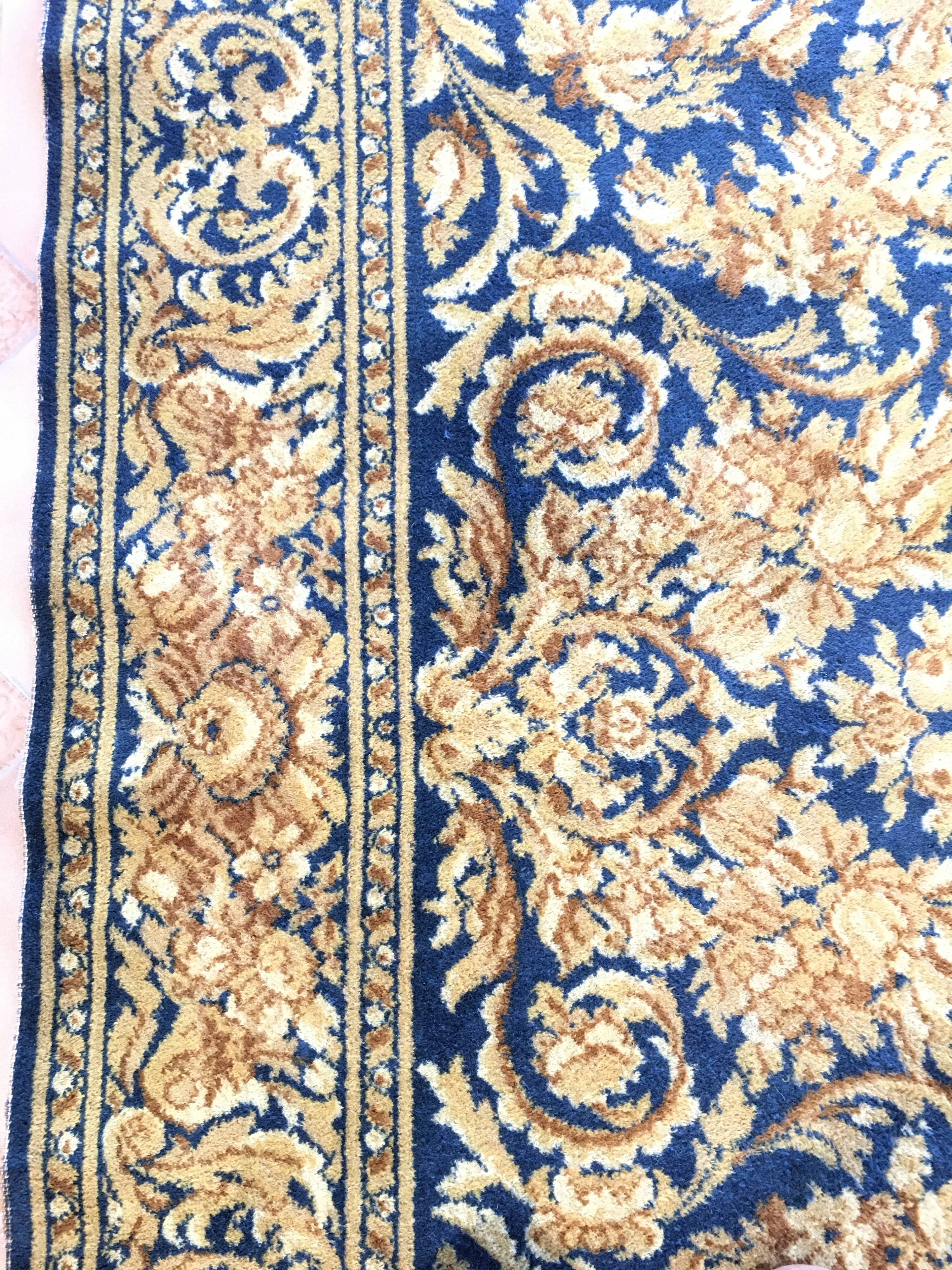 Blue Gold rug vintage 200 x 275 cm