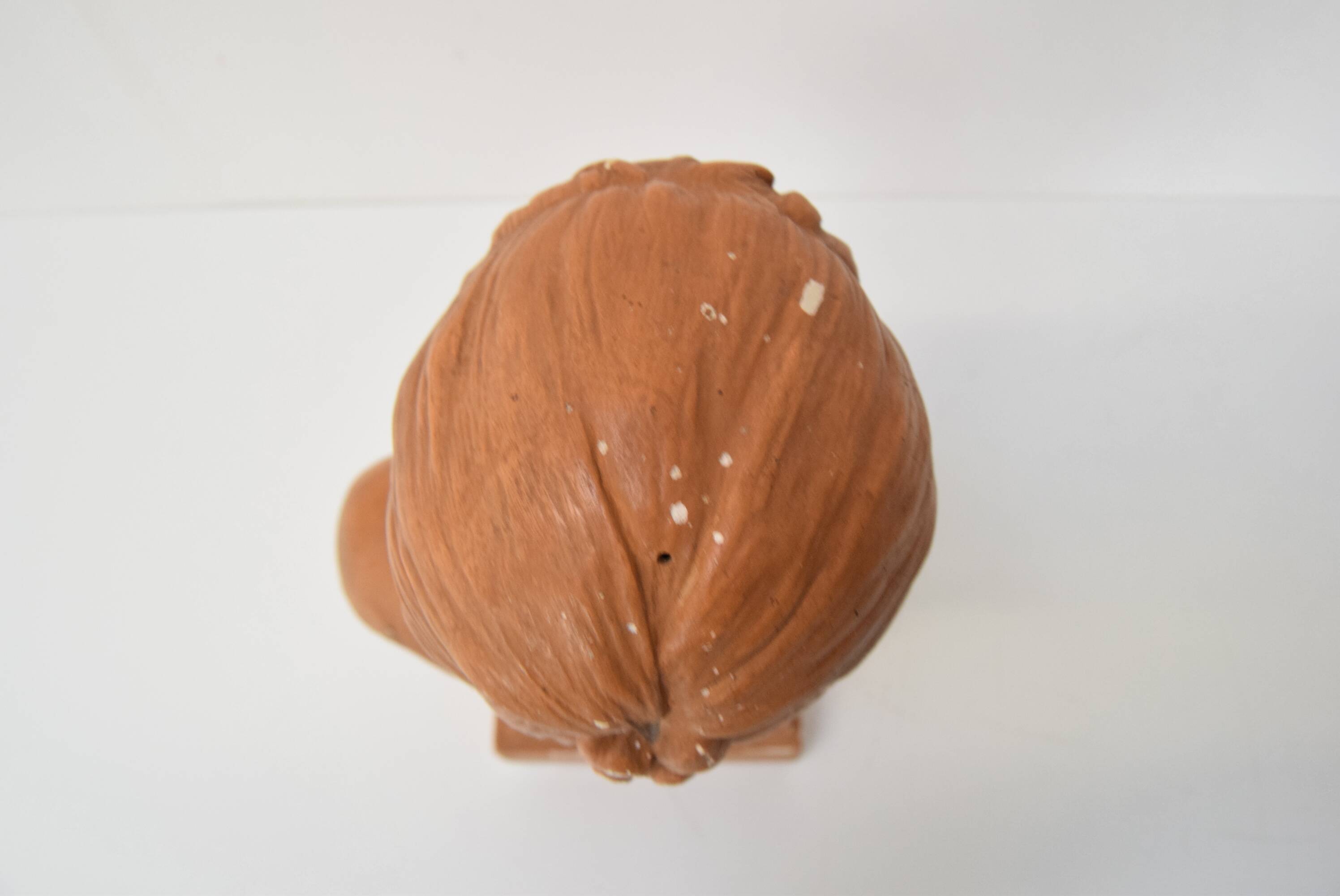 Plaster bust from the Belle Époque period by Jindřich Říha, 1890s.