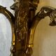 Brass wall sconce – goat head decoration – Louis XVI Empire style –