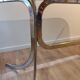 Vintage glass and chrome table