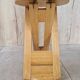 Folding pine stool - Design attributed to Adrian Reed or Pierre Lota - 1980