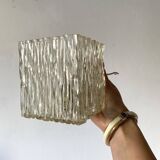 Pair of vintage plexi cube wall lights