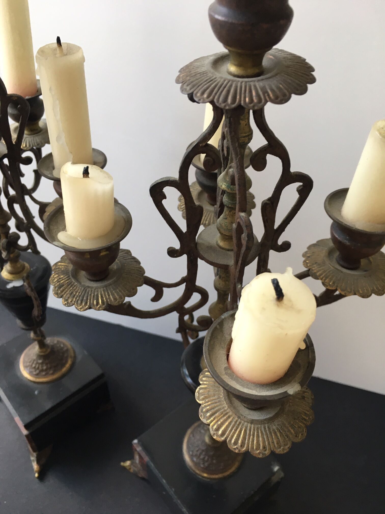 Napoleon III candlesticks pair