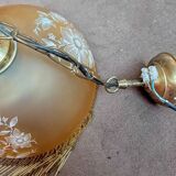 Art Deco suspension. with floral motifs & pearls