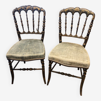 Paire de chaises Napoleon IlI