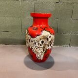 Vase West Germany red