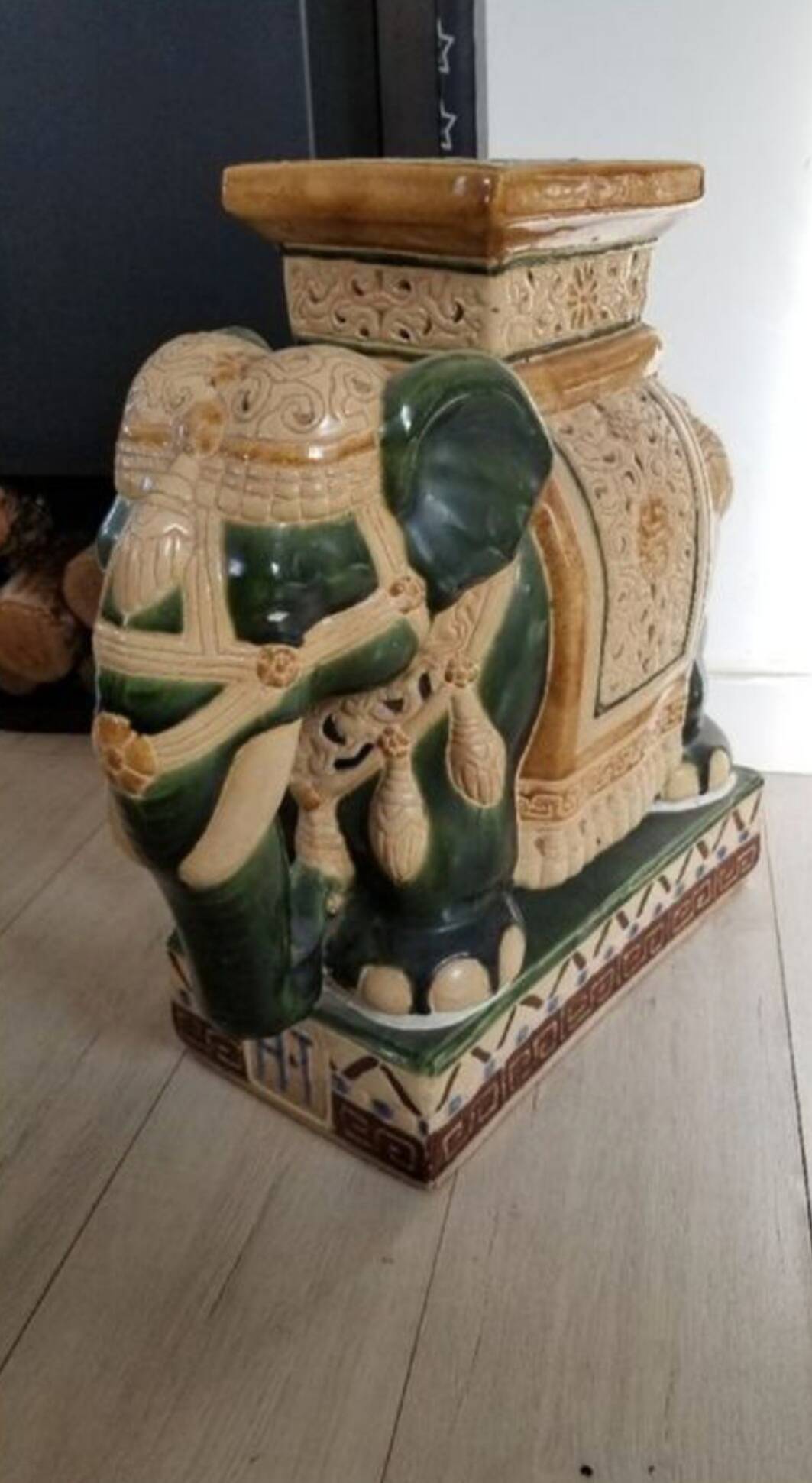 Vintage Thailand ceramic elephant