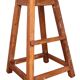 Old burmese teak workshop top stool