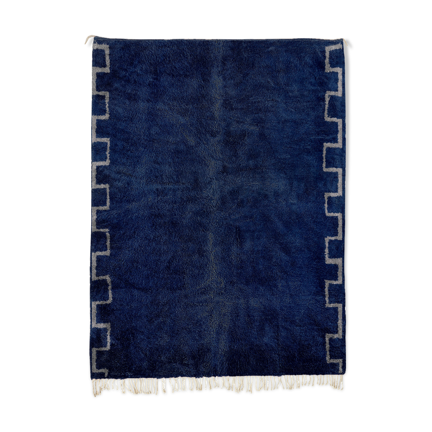 Modern Moroccan dark blue carpet. 300x430cm