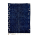 Modern Moroccan dark blue carpet. 300x430cm