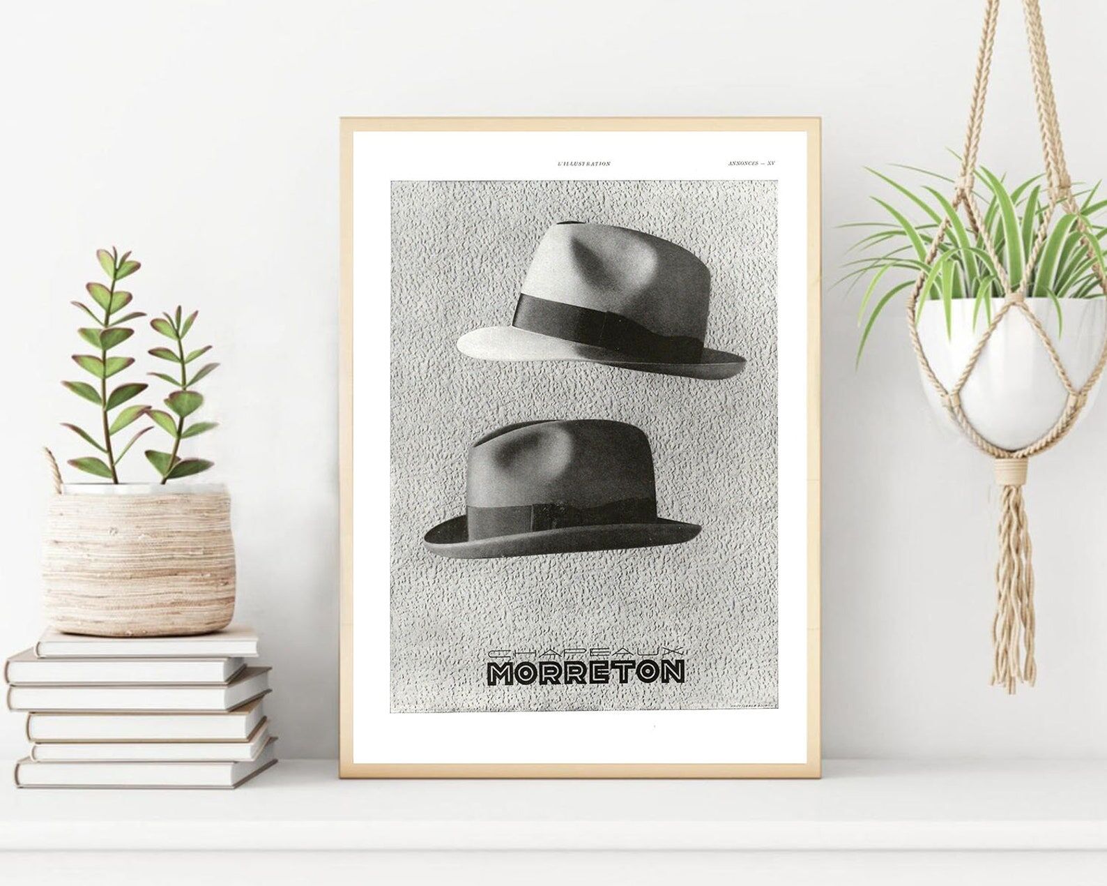 Vintage poster 30s CHAPEAU MORRETON