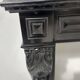 Napoleon III fireplace with claw feet in black marble, 19th century