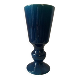 Blue ceramic glass vase/pot
