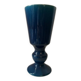Blue ceramic glass vase/pot