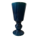 Vase pot verre céramique bleu