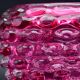 Rare vase rose Barovier e Toso Bugnato
