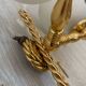 Gold wall light