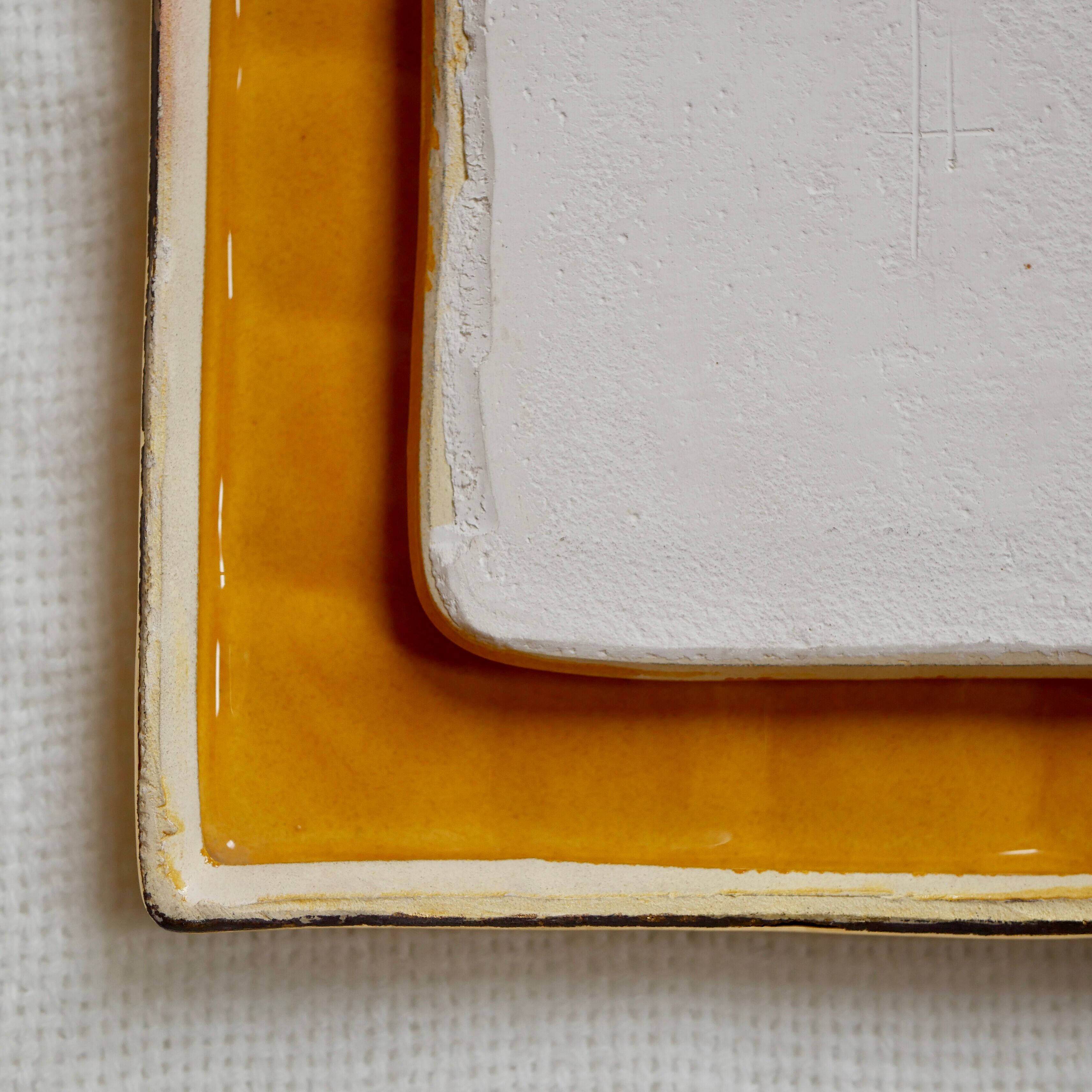 Vallauris ceramic mirror by François Lembo 60s