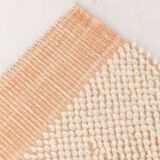 4x7 Salmon Beige Handmade Turkish Vintage Rug