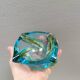 Beautiful ashtray in multicoloured glass. We guess Italy, 1980s.