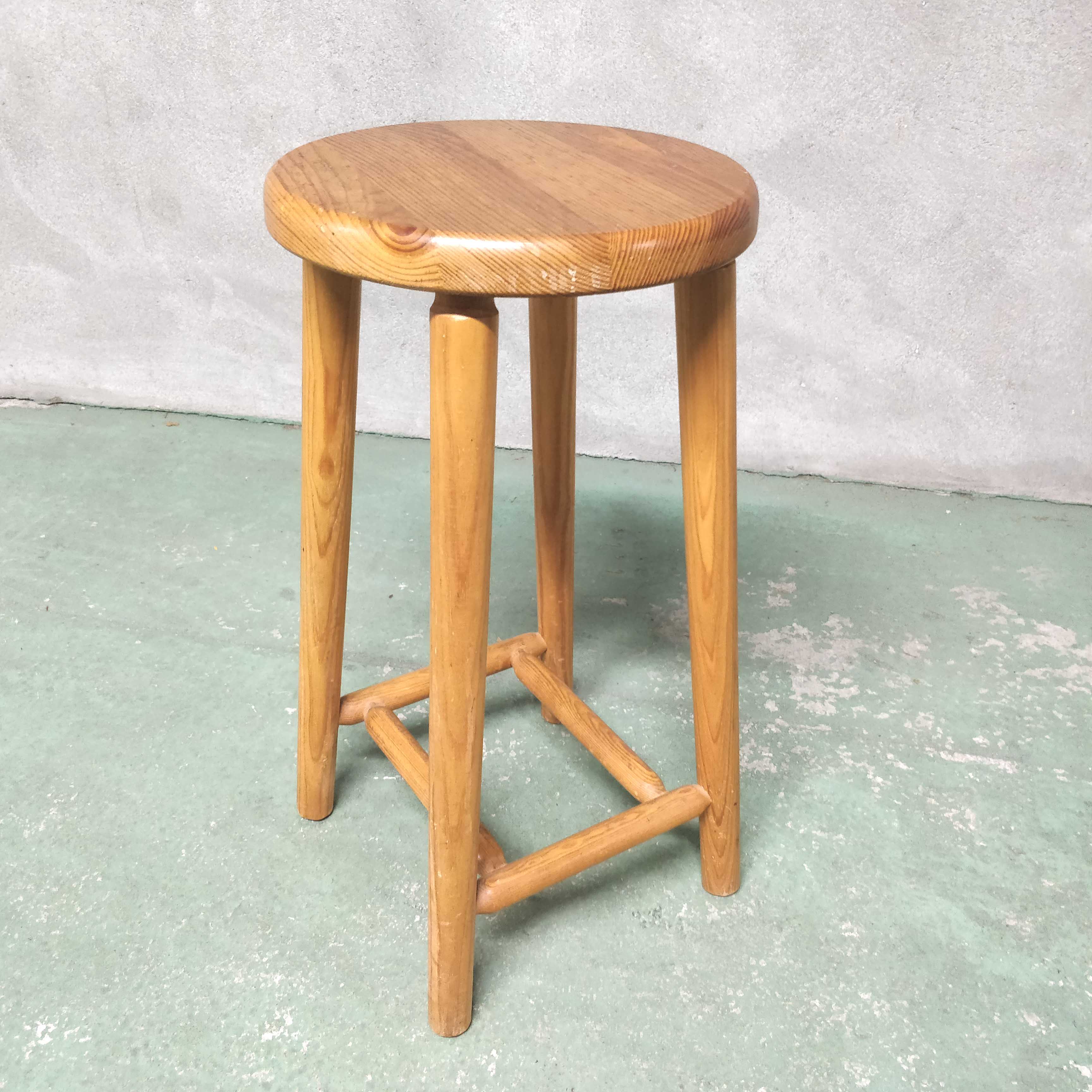 Light wood stool height 57cm
