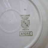 Set of 6 Hollow Plates Digoin Sarreguemines Model André