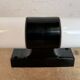 Industrial Brown Bakelite Wall Light with Milk Glass, 1960s