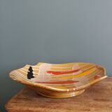 Fruit bowl, ceramic dish Vercor Vallauris style 60s 70s