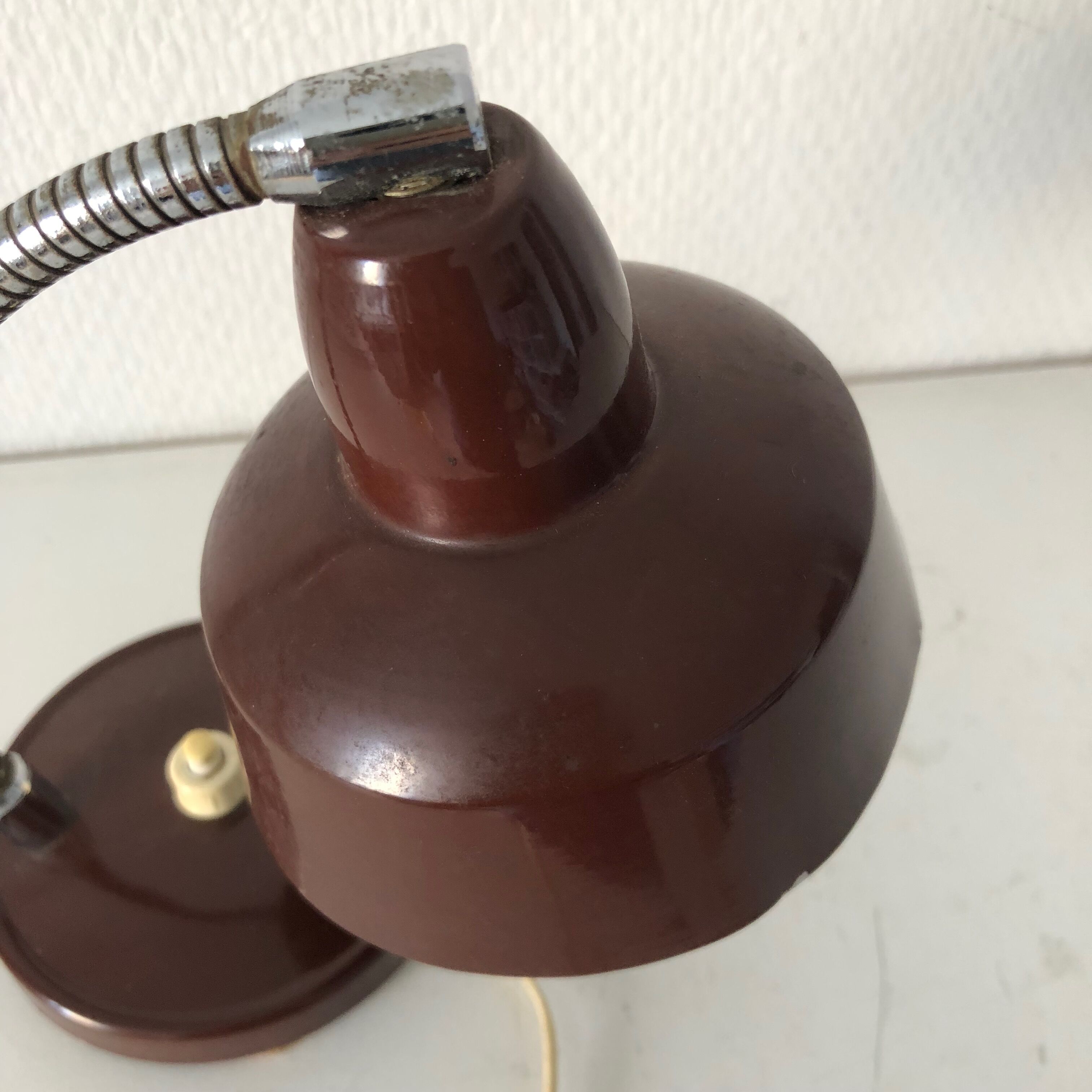 Chocolate bedside lamp 1960