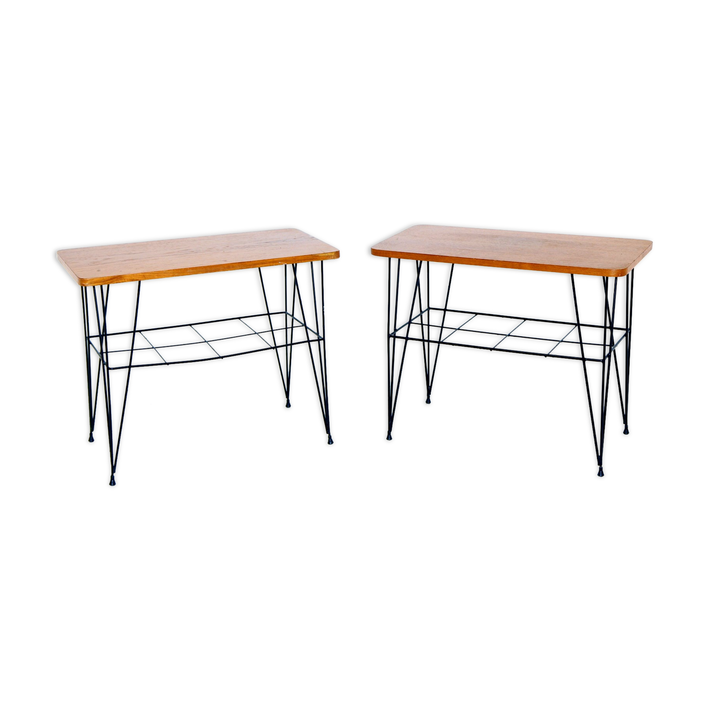 Set of 2 tables "Stringbord" in teak, Sweden, 1950