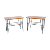 Set of 2 tables "Stringbord" in teak, Sweden, 1950