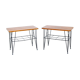 Set of 2 tables "Stringbord" in teak, Sweden, 1950