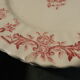 Table service party late 19th in earthenware Longchamp iron earth model louis XVI