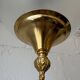 70s frosted engraved globe lantern chandelier