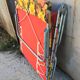 Flower sunbed long chair, vintage 70s, folding