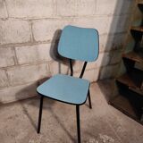 Blue formica chair 1960