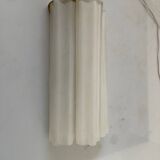 Milky White Murano Glass Tronchi Sconces 1970’s
