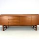 Beautiful, rare, minimalist White and Newton sideboard from the 1960s.