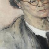 Autoportrait à l’aquarelle par Renée Prinz