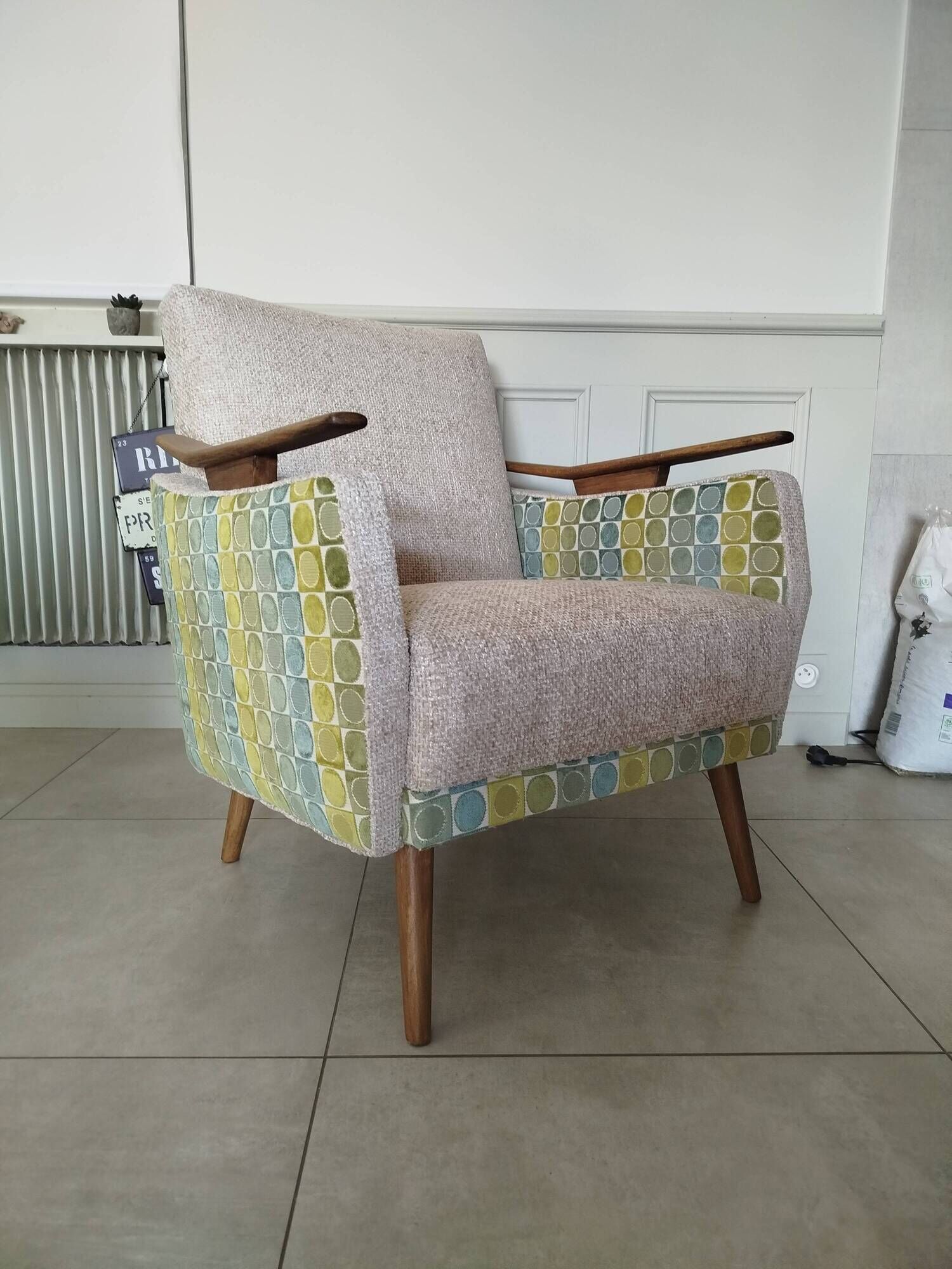 Restored Mid-Century Modern Scandinavian armchair