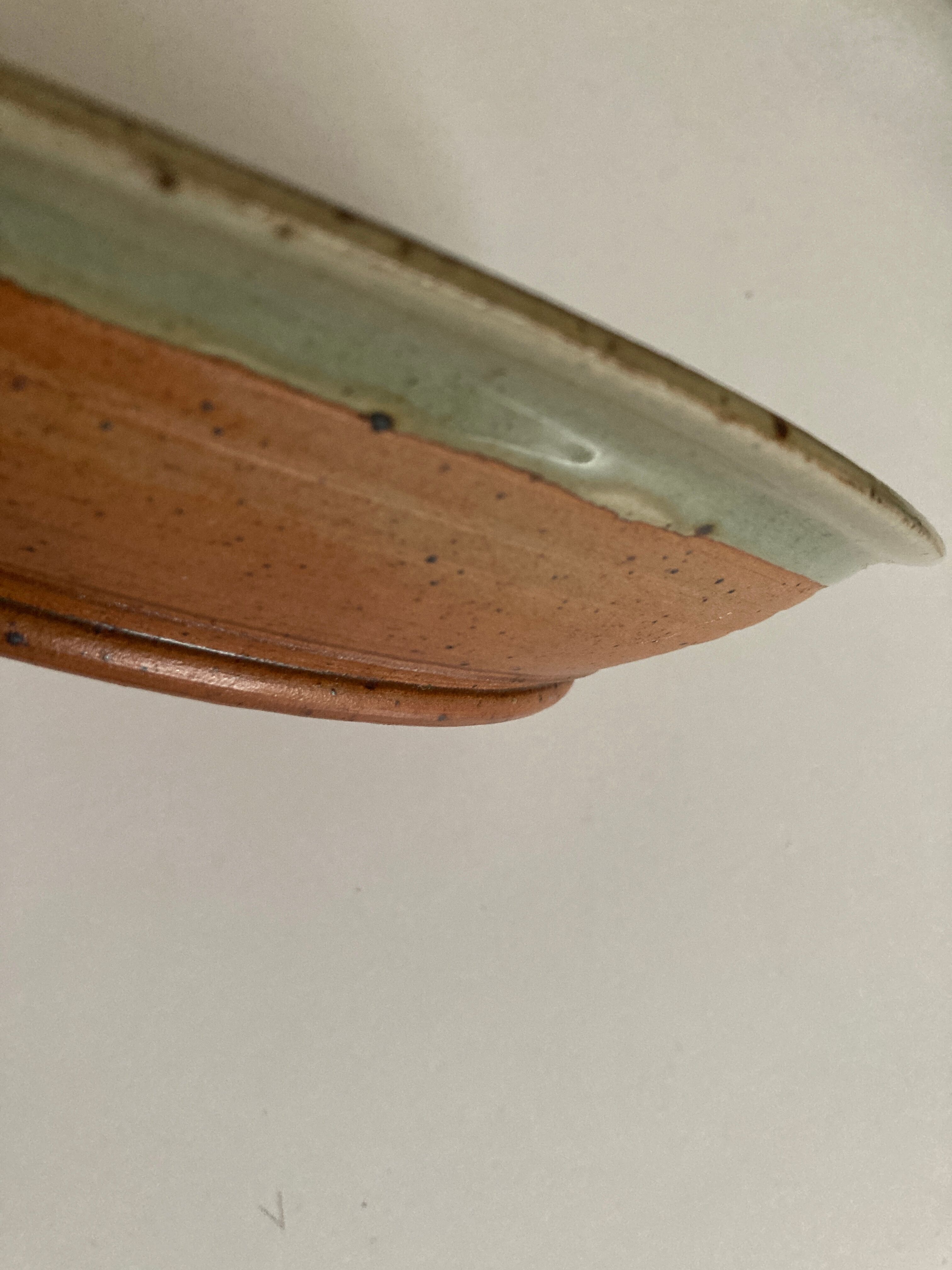 Flat center table in pyrity sandstone swirl Rémi Bonhert 1970 La Borne