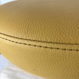 Vintage tripod stool in skai & chrome adjustable in height