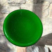 Vase "Opalino Italie" vert vif