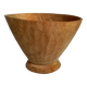 Asymmetrical wooden sculpted catchall.